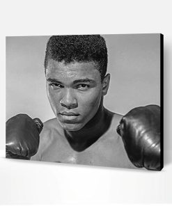 Muhammad Ali Black and White Paint By Number