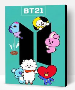 Aesthetic BT21 Paint By Number
