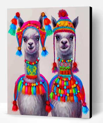 Aesthetic Llamas Paint By Number