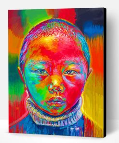 Asian Little Kid Paint By Number