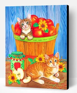 Cats And Apples Paint By Number
