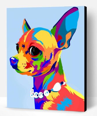 Colorful Chihuahua Paint By Number