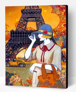 Classy Deco Lady In Paris Paint By Number