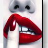 Classy Red Lips Paint By Number