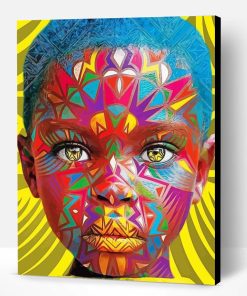 Colorful Black Boy Paint By Number