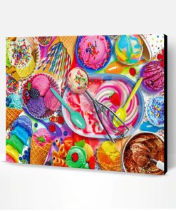 Colorful Ice Cream Paint By Number