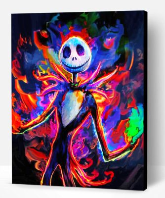 Colorful Jack Nightmare Before Christmas Paint By Number