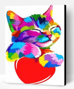 Colorful Kitty Paint By Number