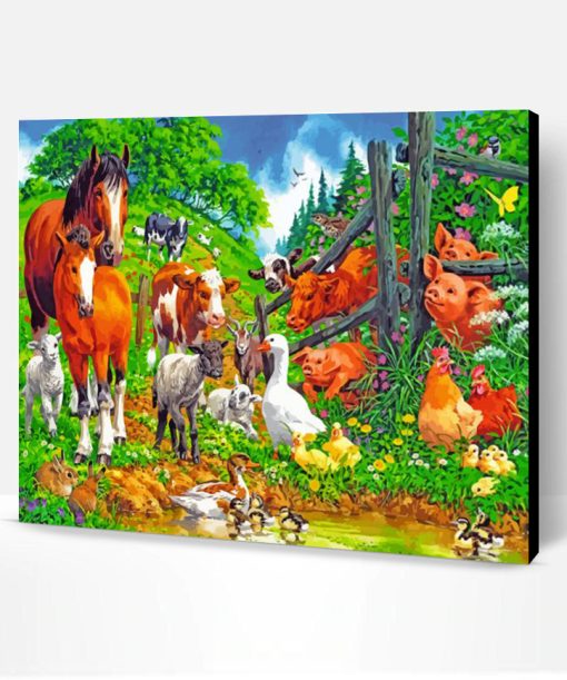 Farm Animals Paint By Number