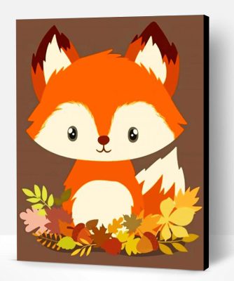 Cute Baby Fox Paint By Number