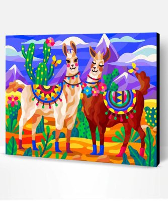 Cute Llamas Paint By Number