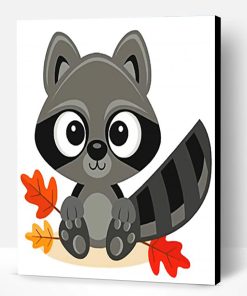 Cute Raccoon Paint By Number