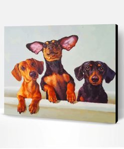 Dachshunds Dogs Paint By Number