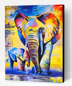 Elephant Little Family Paint By Number