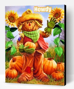 Fall Scarecrow Paint By Number