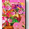 Floral Black Woman Paint By Number