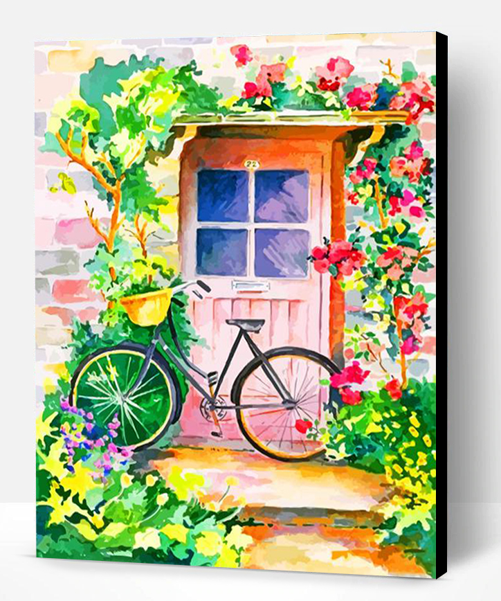 Floral Door Paint By Numbers - Paint By Numbers PRO