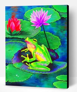 Frog On Lily Pad Paint By Number