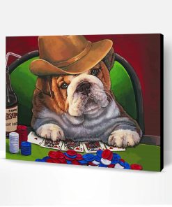Gambling Dog Paint By Number
