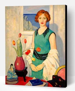 Woman By George Telfer Bear Paint By Number