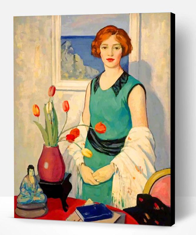 Woman By George Telfer Bear Paint By Number