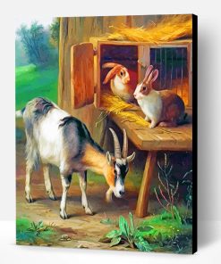 Goat And Rabbits Paint By Number