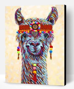 Hippie Llama Paint By Number