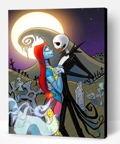 Jack Skellington And Sally Paint By Number