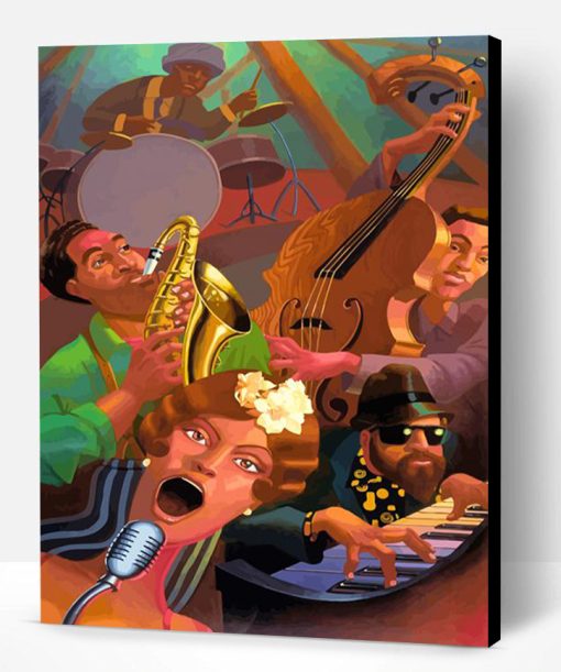 Jazz Musicians Paint By Number