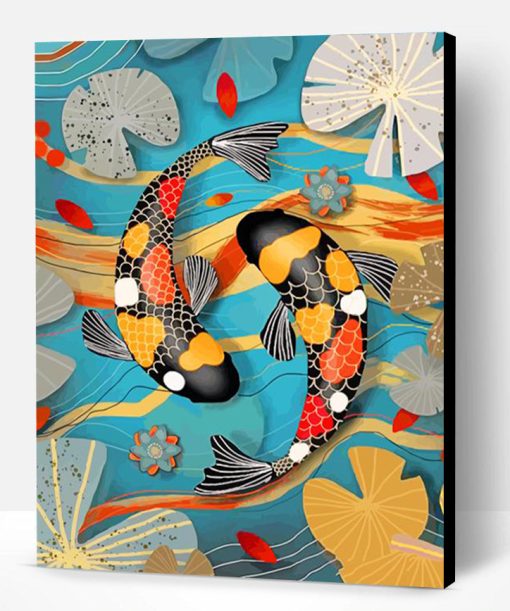 Koi Fishes Paint By Number