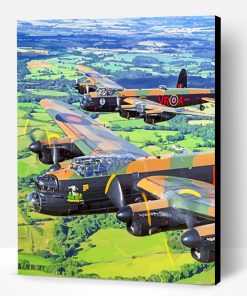 Lancaster Airplanes England Paint By Number