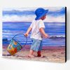 Little Boy On The Beach Paint By Number