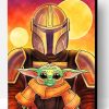 Mandalorian And Yoda Paint By Number