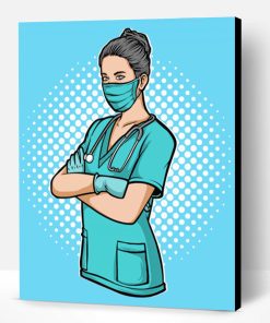 Medical Nurse Illustration Paint By Number