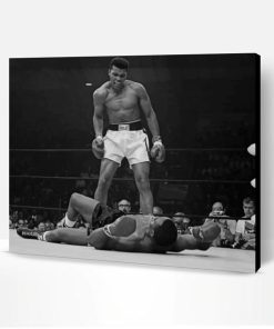 Mohammad Ali Black And White Paint By Number