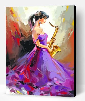 Musician Woman Paint By Number