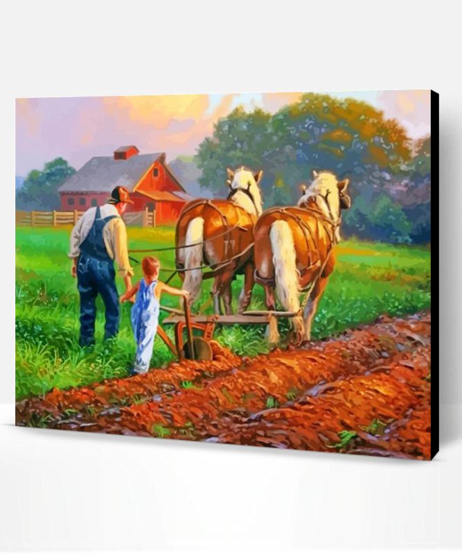 The Farm By Norman Rockwell Paint By Number
