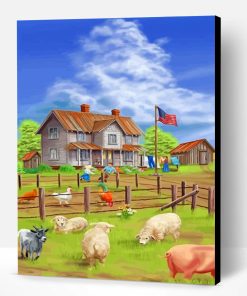 Peaceful Country Life Paint By Number