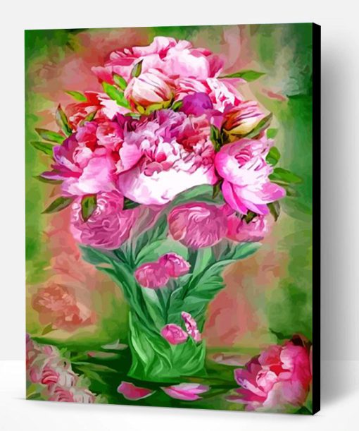 Pink Peonies Paint By Number