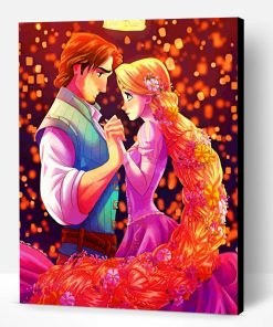 Rapunzel And Flynn Rider Paint By Number
