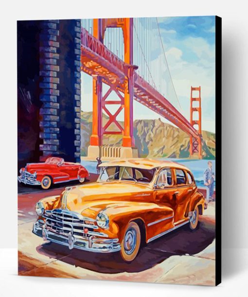 Golden Gate Cars Paint By Number