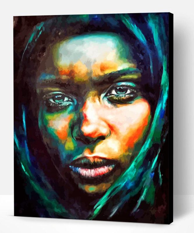 Sad Black Woman Paint By Number