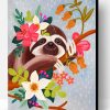 Sloth Illustration Paint By Number