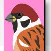 Sparrow Bird Paint By Number