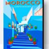 The Blue City Morocco Paint By Number