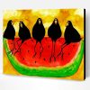 Crows On The Watermelon Paint By Number
