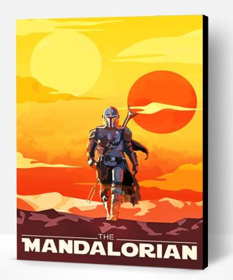 The Mandalorian Illustration Paint By Number