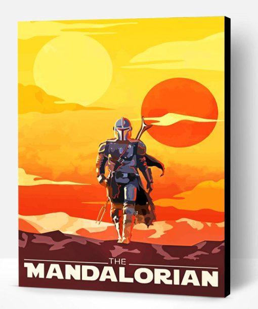 The Mandalorian Illustration Paint By Number