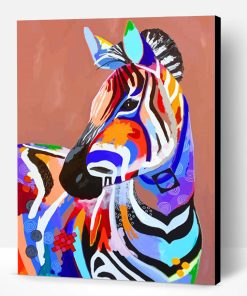 Trippy Zebra Paint By Number