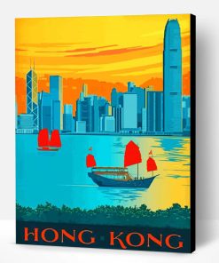 Victoria Harbor Hong kong Paint By Number